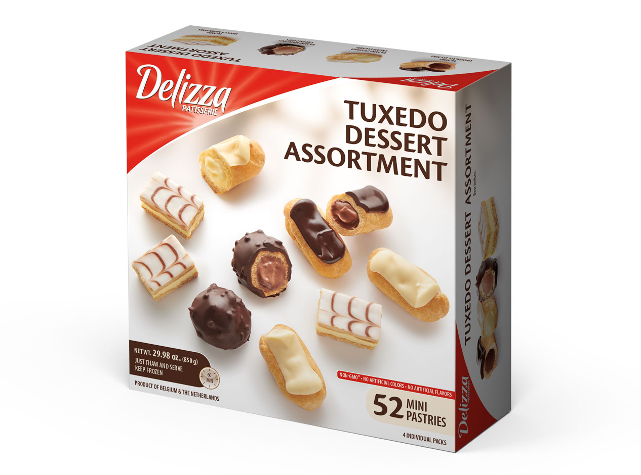 DELIQUETTE　50g Tuxedo Dessert Assortment 52-Count - Delizza
